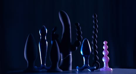 Analplugger i ulik fasong