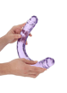 Dildoer - Dobbeldildo realistisk lilla 45 cm - bilde 5