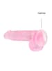 dildoer - Dildo med baller rosa 15 cm - bilde 4