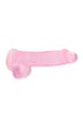 dildoer - Dildo med baller rosa 15 cm - bilde 2