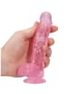 dildoer - Dildo med baller rosa 15 cm - bilde 3