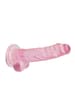 dildoer - Dildo med baller rosa 17 cm - bilde 5