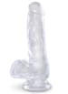 dildoer - Dildo Clear King Cock 15 cm - bilde 1