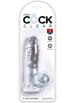 dildoer - Dildo Clear King Cock 15,2 cm - bilde 2