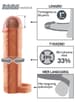 Sexleketøy for menn - Perfect penisforlenger 1 inch - bilde 4