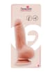 Dildoer - Dildo med baller og sugekopp naturtro - bilde 2